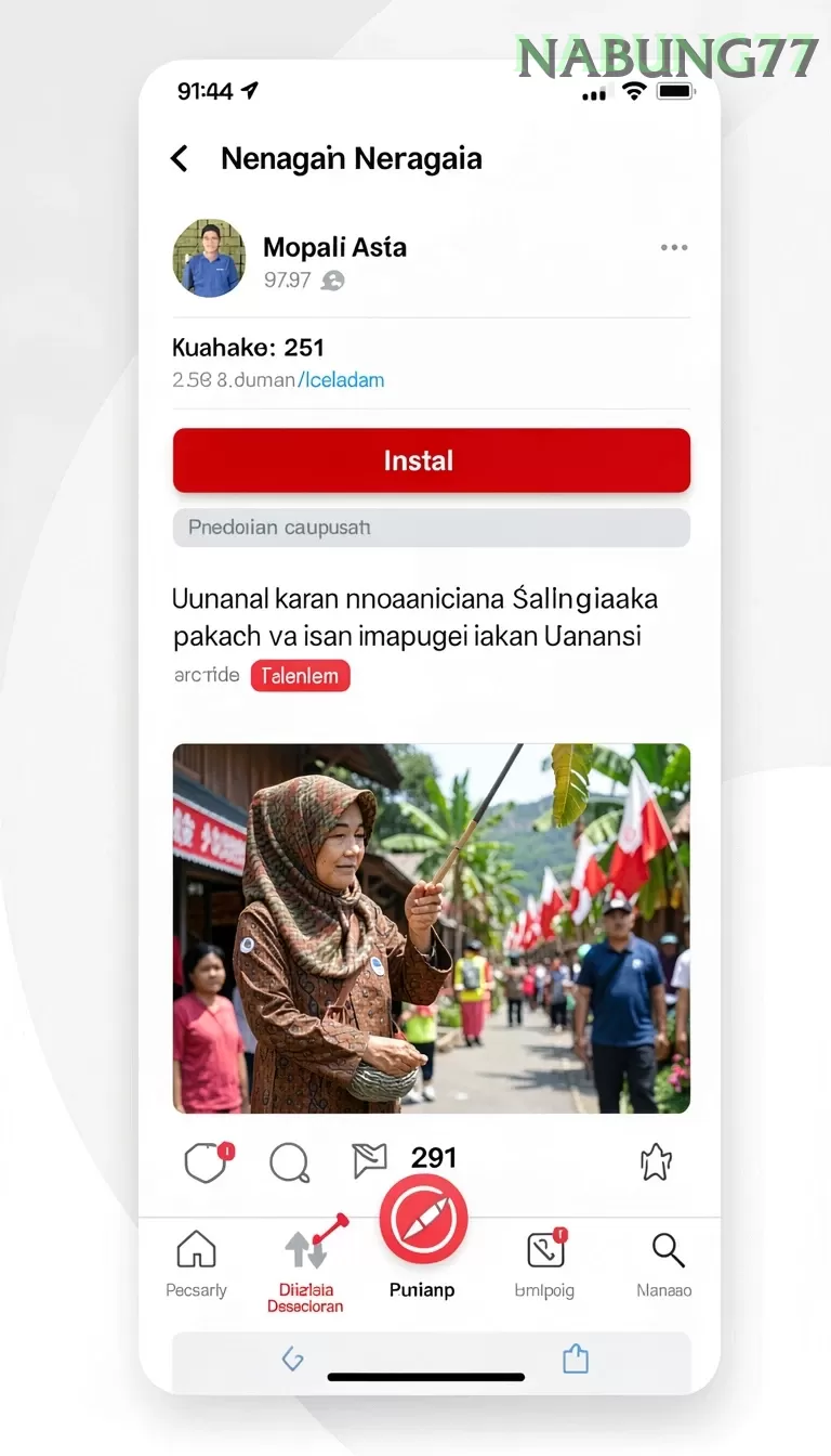 Cuplikan layar IDA777 — pengaturan akun