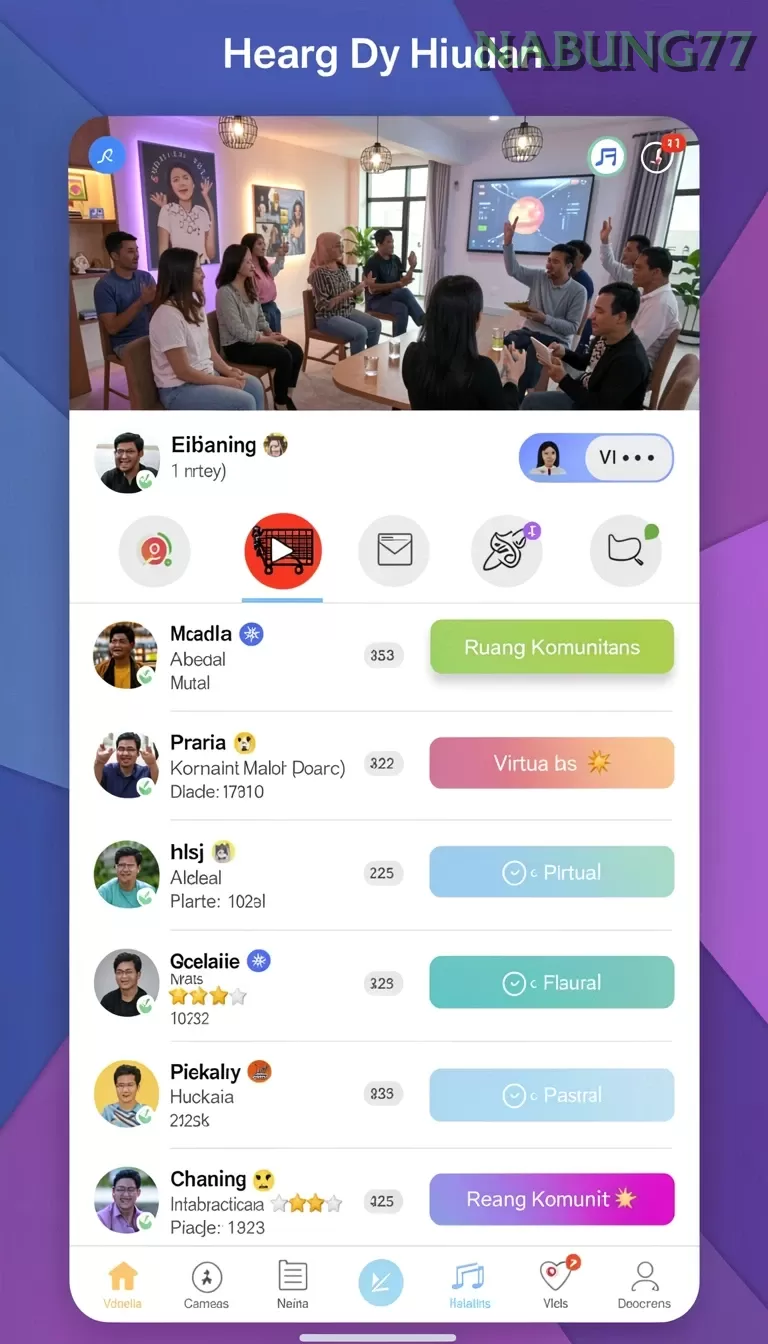 Cuplikan layar CADAS138 — menu navigasi