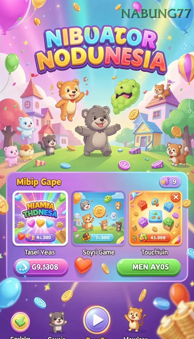 Cuplikan layar GADAITOTO — menu navigasi