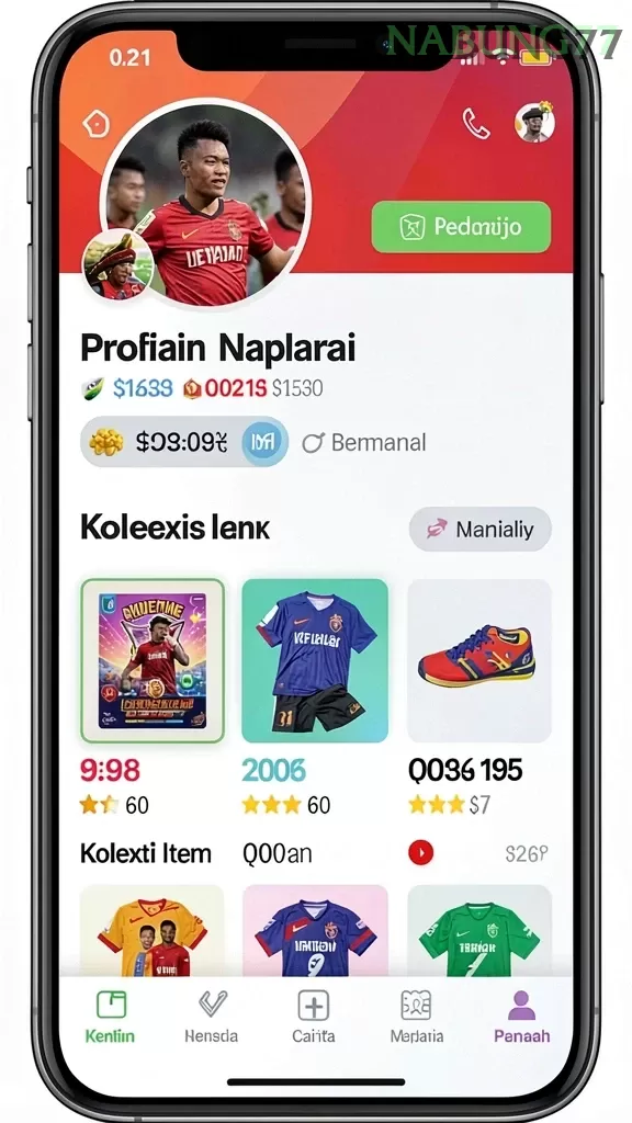 Cuplikan layar JNT777 — pengaturan akun